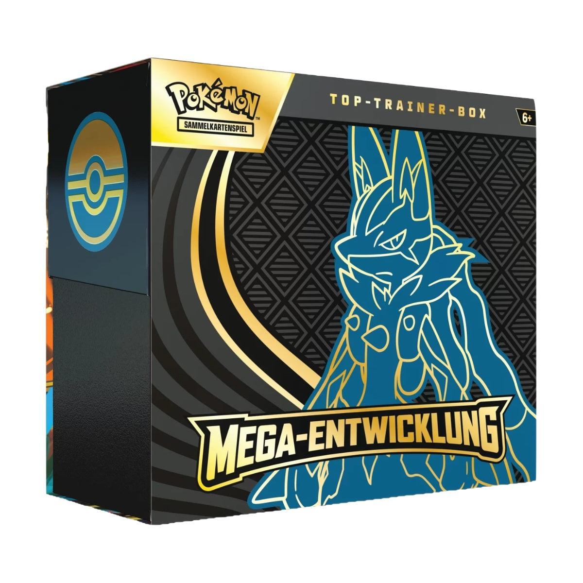 Mega Entwicklung Lucario Top-Trainer-Box DE/EN